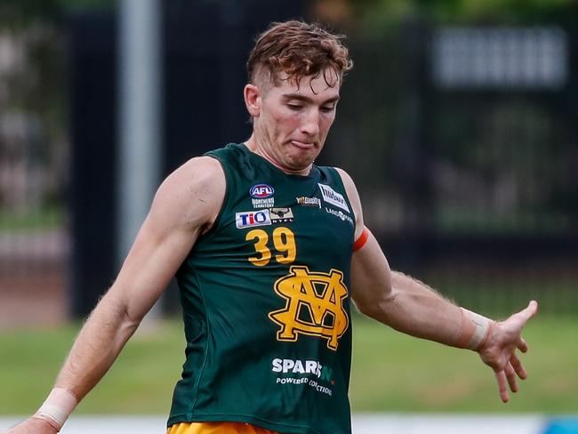 Charlton Offermans has been a big find for St Mary's in the 2023-24 NTFL season. PIcture: Celina Whan / AFLNT Media