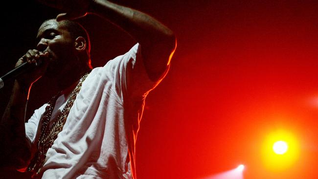 US rapper The Game performs on stage in concert at Luna Park on August 8, 2009 in Sydney, Australia. Picture: Don Arnold/WireImage