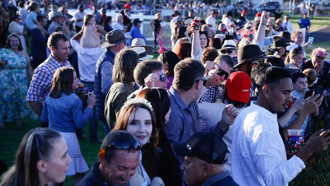 Crowds gather for the annual Alice Springs Cup. Picture: Nikki Westover