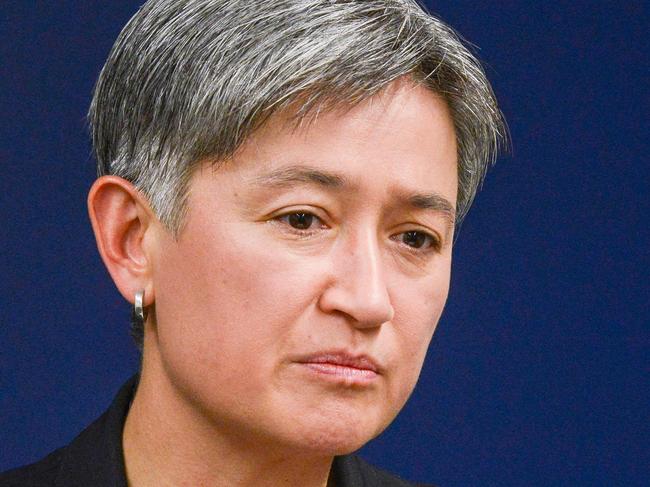 ADELAIDE, AUSTRALIA - NewsWire Photos APRIL 27, 2021: Shadow Minister for Foreign Affairs, Senator Penny Wong, holds a press conference in Adelaide. Picture: NCA NewsWire / Brenton Edwards