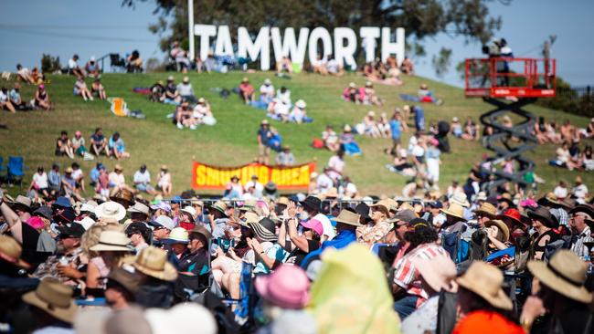 Last week, thousands enjoyed a concert to help drought-affected farmers. Picture: Luke Drew