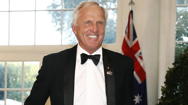 Greg Norman wasn’t smiling in December 2012.