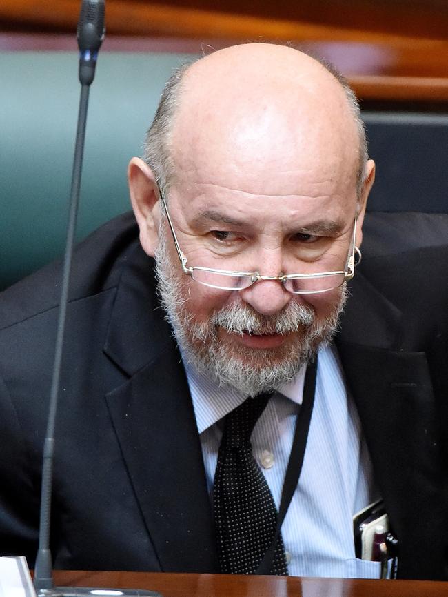 Melton MP Don Nardella in State Parliament. Picture: Nicole Garmston