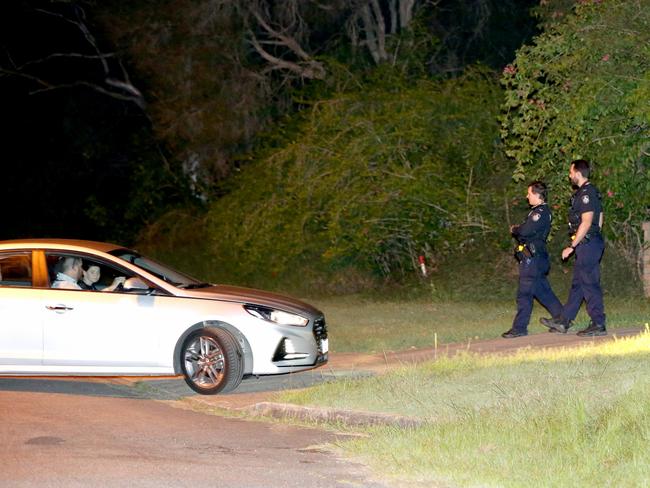 Police are at the scene where a body was found in a septic tank. Photo: Steve Pohlner