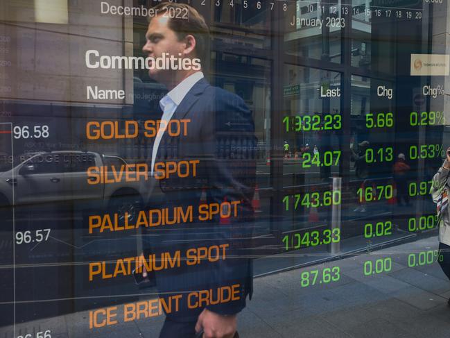 SYDNEY, AUSTRALIA -Newswire Photos JANUARY 23, 2022: A general view of the digital boards at the ASX in Sydney CBD.  Picture NCA Newswire/ Gaye Gerard