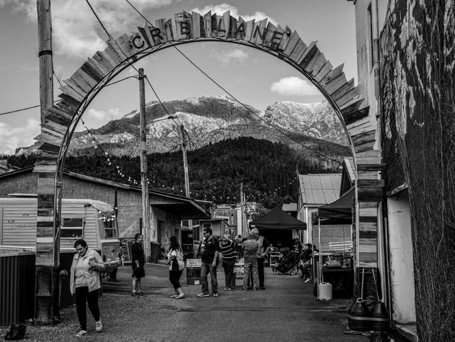 Crib Lane, in the heart of Queenstown, which will again be transformed into The Unconformity festival’s food, entertainment and music hub. Picture: SHANE VIPER