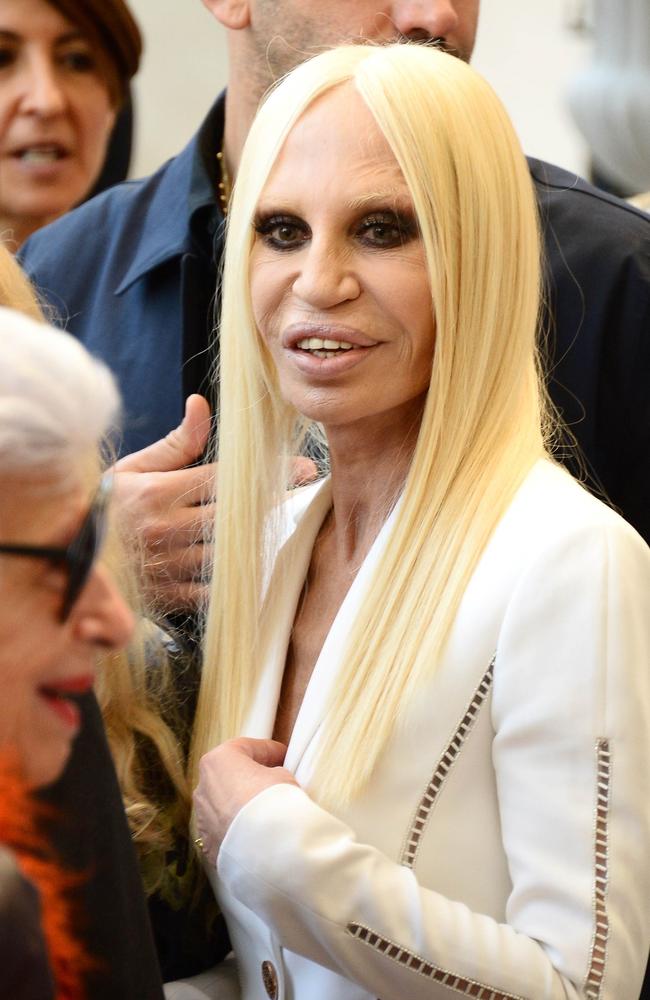 Donatella Versace Shocks With Aged Look At 2014 Met Gala Preview