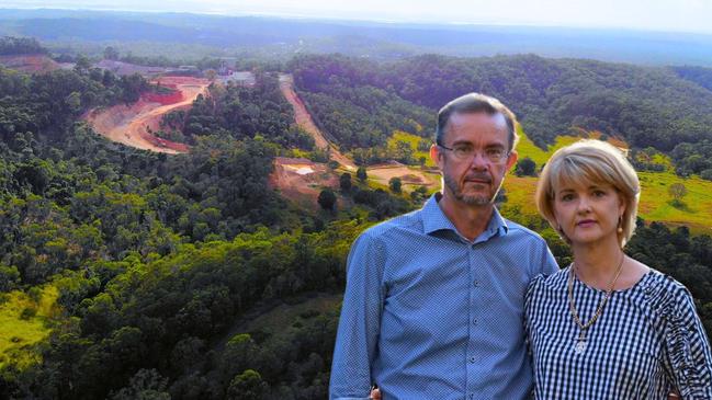 Mount Cotton residents Anthony and Kerstin Moloney’s front yard is less than 200m from the new quarry site.