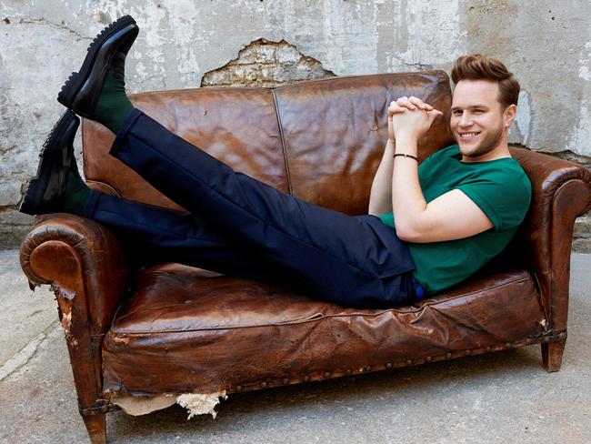 British singer Olly Murs is quite a bit more comfortable in Australia these days. Supplied by Sony.