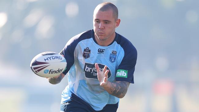 David Klemmer has led the NRL in metres made during the last four rounds. Picture: Brett Costello