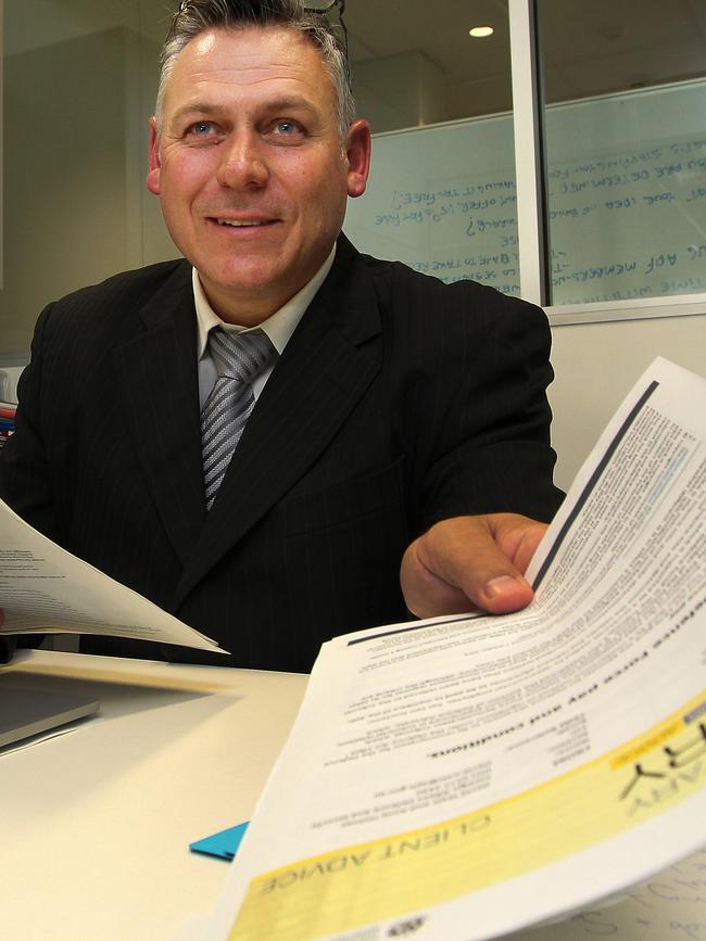 Senator Jacqui Lambie's chief of staff Rob Messenger in his office at Burnie.