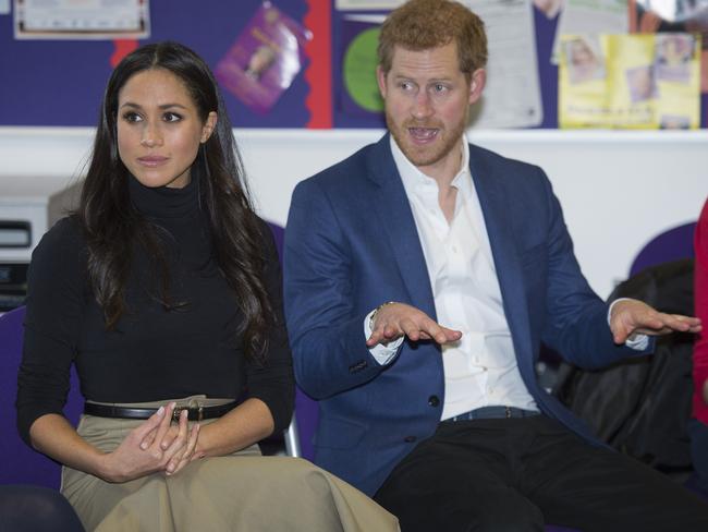 Prince Harry and Meghan Markle can only be bemused by the frenzy over their impending nuptials. Picture: Andy Stenning — WPA Pool/Getty Images