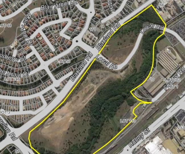 The council-owned land on Blaxland Rd set for development. The land has been cleared  in recent weeks.