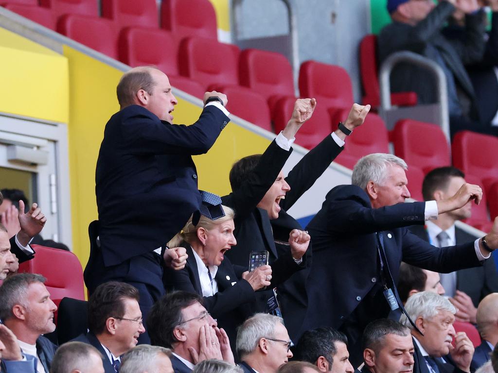 Prince William celebrates. Picture: Carl Recine/Getty Images