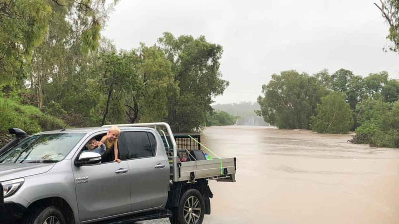 Ashlee Matheson captured this photo of flood waters across Euri Bridge on East Euri Creek Rd on Thursday.