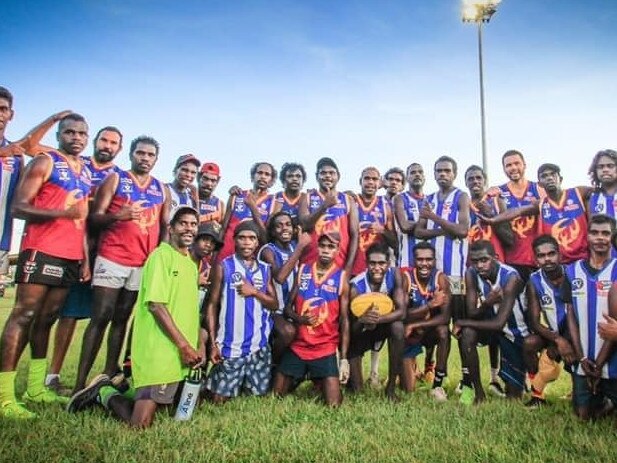 The Wudapuli-Nama Yabbies in their old Tyabb jumpers.