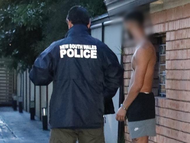 Six men were charged throughout the raids last week. Photo: NSW Police Force