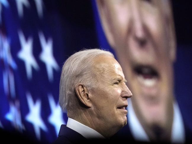 WASHINGTON, DC - MARCH 14: U.S. President Joe Biden speaks at the National League of Cities Congressional City Conference on March 14, 2022 in Washington, DC. The National League of Cities is an advocacy group that represents the country's nearly 20,000 cities, towns, and villages.   Drew Angerer/Getty Images/AFP == FOR NEWSPAPERS, INTERNET, TELCOS & TELEVISION USE ONLY ==