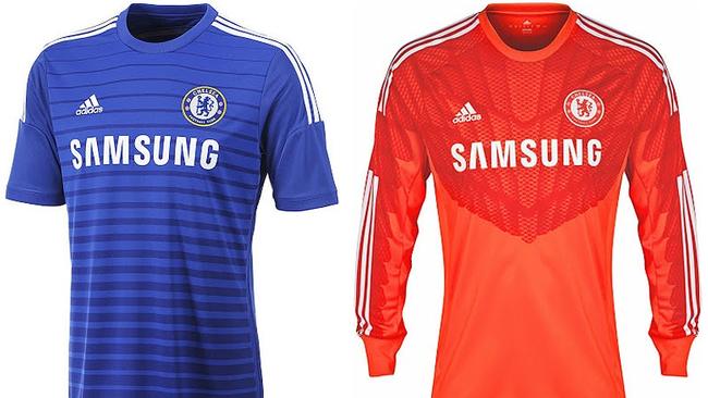 A simple home kit for the Blues, not sure what’s doing with the two-toned ‘keeper’s shirt though.&lt;b&gt;Away&lt;/b&gt;&lt;b/&gt;