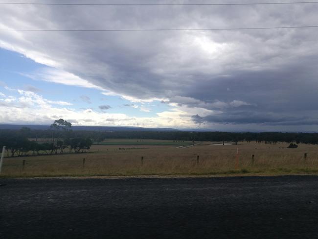 Storm clouds gather over Traralgon in Gippsland. Generic rain and storm picture. Picture: Kirrily Carberry