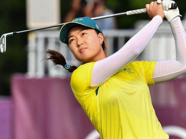 Australia's Minjee Lee during her fourth round. Picture: AFP