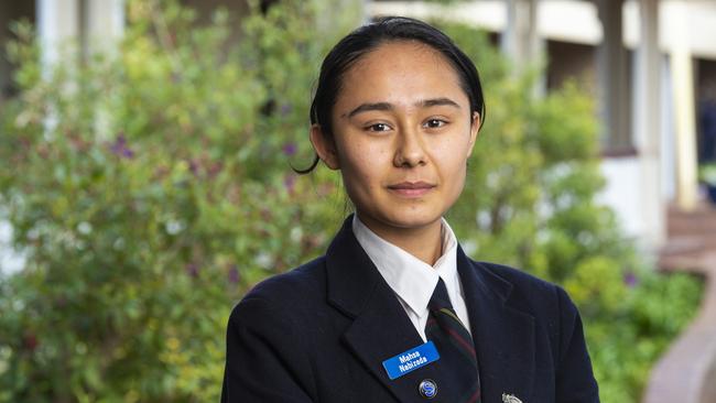 Fairholme College student Mahsa Nabizada. Picture: Kevin Farmer