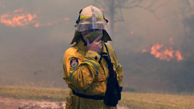 Gary Barton’s Manyana RFS brigade became known as the Grandads Army during the Black Summer Bushfires. Picture Gary Ramage