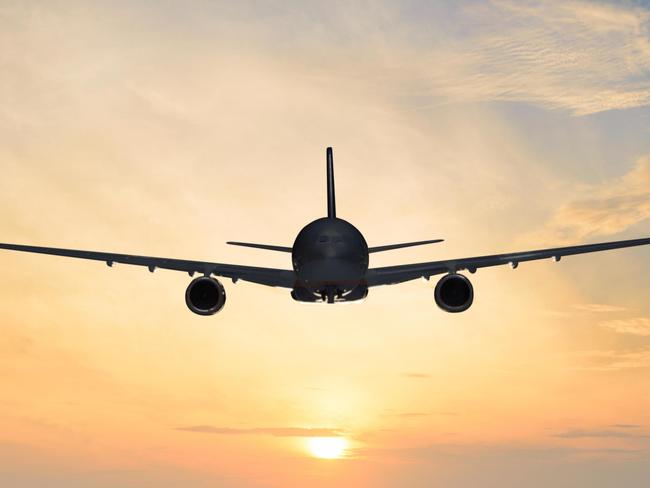 ESCAPE:  G08BAA sunset airplane Picture: Alamy