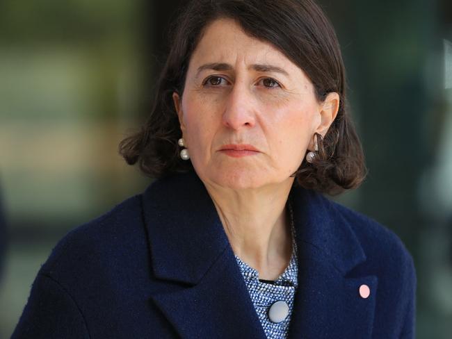 SYDNEY, AUSTRALIA - NewsWire Photos JUNE 30, 2021 - NSW Premier Gladys Berejiklian provides a COVID update on Wednesday from the NSW Ministry of Health in St Leonards.Picture: NCA NewsWire / Christian Gilles