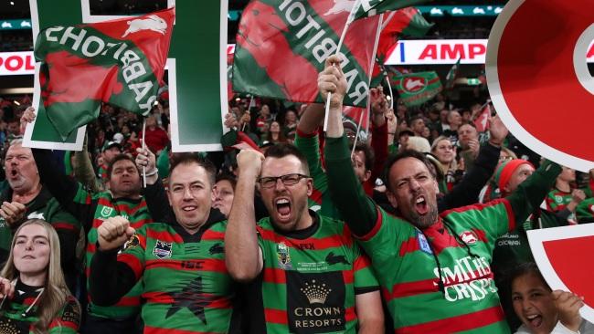 The fans believe Souths can do it. Photo by Jason McCawley/Getty Images