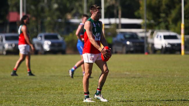 Pictured: Liam McCarthy. South Cairns Cutters v CTB Bulldogs. AFL Cairns 2024 Round 13. Photo: Gyan-Reece Rocha