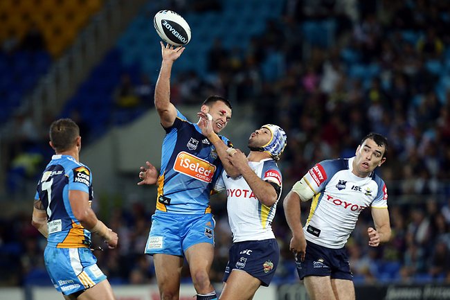 <p>NRL round 13 Titans v Cowboys: Beau Champion. Picture: Adam Head</p>