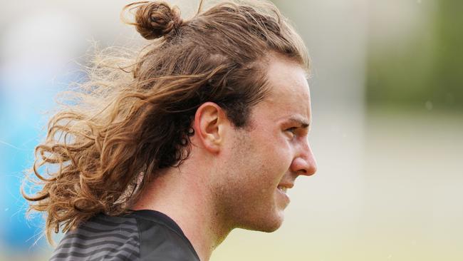 Tim Broomhead shows off his flowing locks.