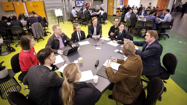 Celestino Think Tank event: CSIRO’s Tim Muster, Pymble Ladies College’s Haylee Turner and Celestino’s Duncan Challen.