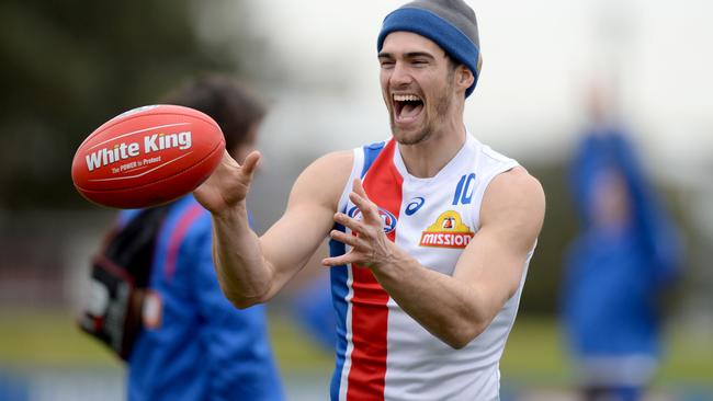 Western Bulldogs vice-captain Easton Wood at training.