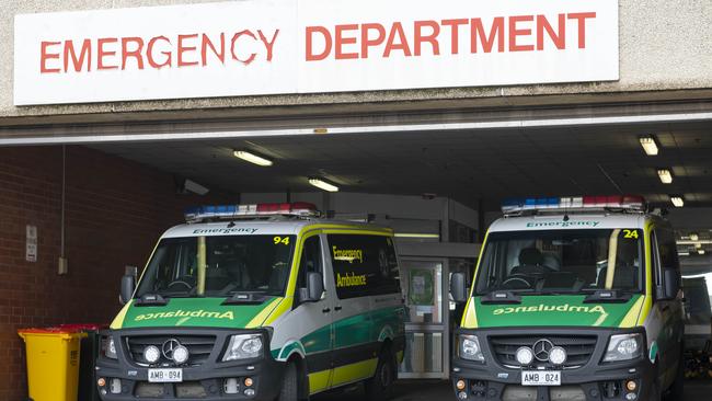 ADELAIDE, AUSTRALIA - NewsWire Photos August 10, 2022: Ambulances at the Queen Elizabeth Hospital. Picture: NCA NewsWire