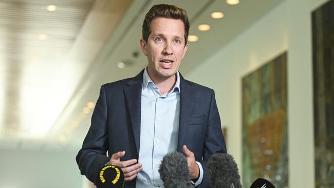 Greens MP Max Chandler-Mather at Parliament House in Canberra. Picture: NewsWire / Martin Ollman