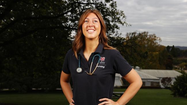 Jess Dobbie. UTAS Bachelor of Nursing students who are heading off to Nepal to do health care work. Picture: Nikki Davis-Jones