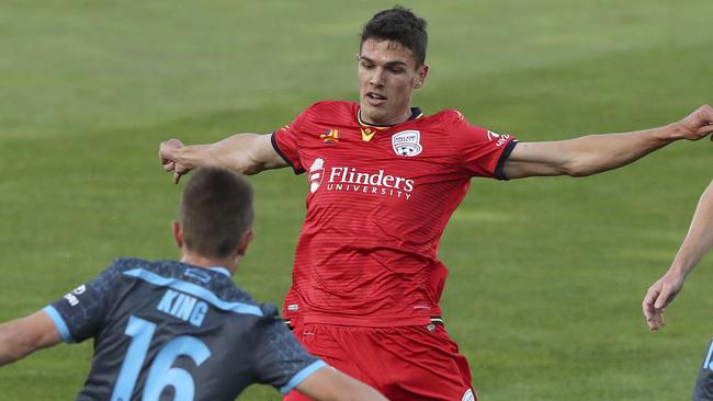 Striker George Blackwood is out of the clash against Melbourne City. Picture: Sarah Reed