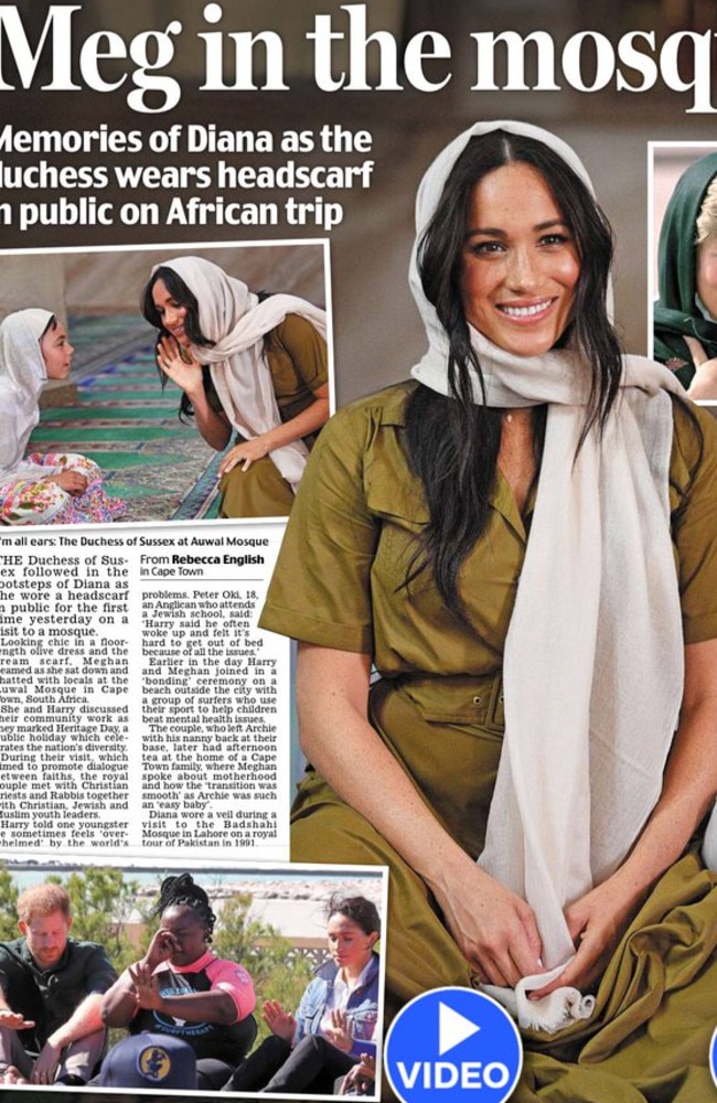 Coverage of the tour has focused entirely on Meghan. Picture: Supplied