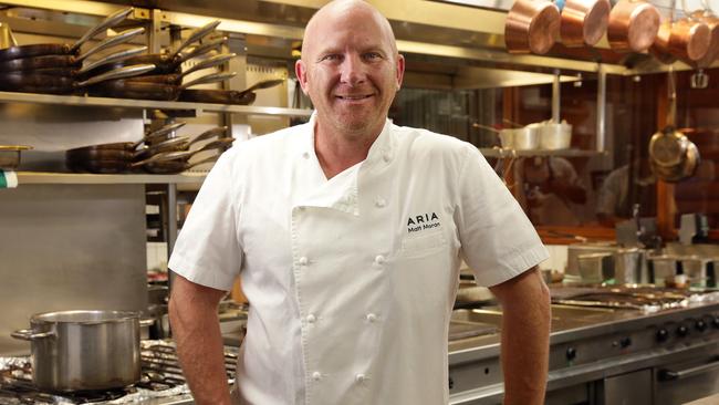 Chef Matt Moran photographed at Aria Restaurant in Sydney. Picture: John Fotiadis