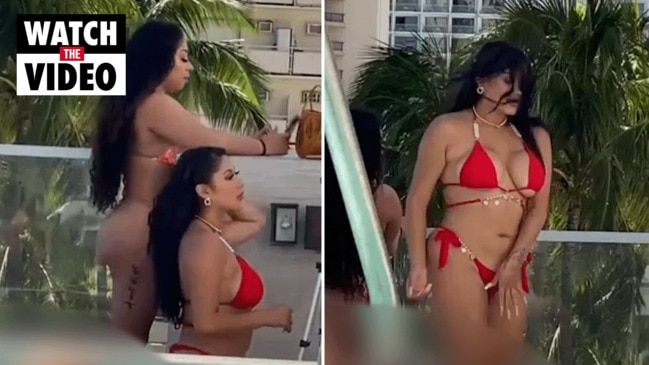 US influencer's 'inappropriate' bikini act at family pool angers