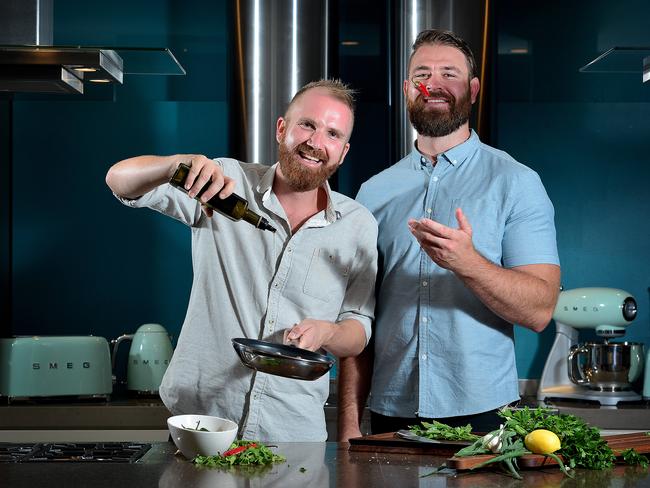 My Kitchen Rules’ contestants Tim Attiwill and Kyle McLean have set a new record high score. Picture: Bianca De Marchi