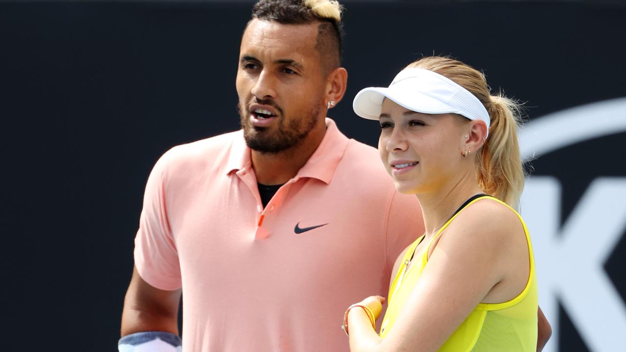 Amanda Anisimova isn’t seeing eye-to-eye with Nick Kyrgios anymore.