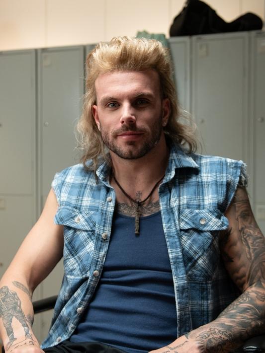 Kyle Chalmers dressed up for the WAHL campaign.