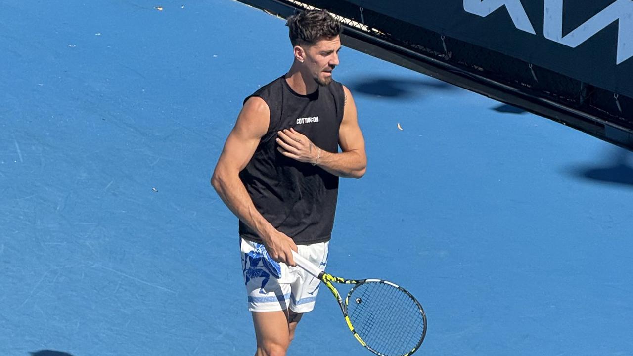 All signs point to a Special K return as Kokkinakis hits court