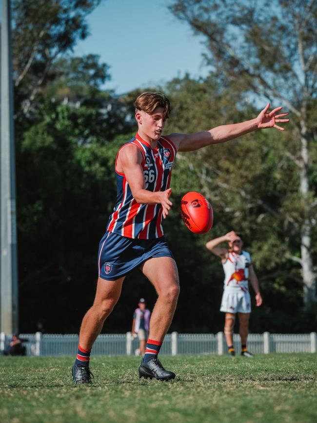 Wilston Grange rising star Archie Smith in action. Picture: Clyde Scorgie/Brooke Sleep Media.