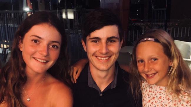 Family bond: Alyssa Postle with her brother Adam and sister Ella.