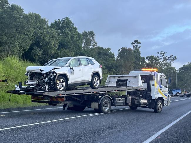 Tinana Bruce Hwy crash Monday, March 11, 2023.