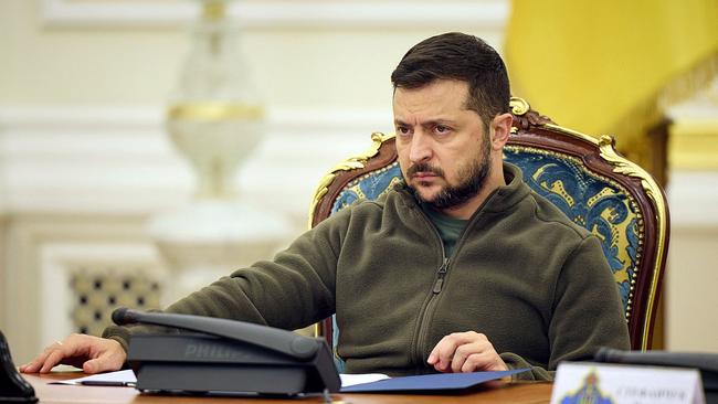 Ukrainian President Volodymyr Zelensky warned that he would not negotiate with Russia as long as President Vladimir Putin is in power. Picture: Ukrainian Presidential Press Service